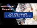 Coding Schemes to Represent Data in Computer Ch 3 Data Communications ICS Computer Part 1