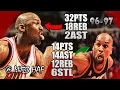 Michael Jordan vs Gary Payton Highlights vs Supersonics 1997 03 18 - 46pts Total PHYSICAL BATTLE