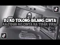Download Lagu DJ KO TOLONG BILANG CINTA KA TIDAK KO CINTA KA || NGAPAIN REPOT VIRAL TIKTOK FULL SONG MAMAN FVNDY