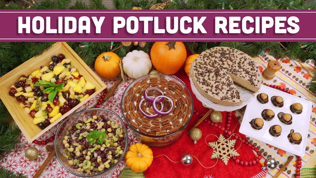 Vegan & Vegetarian Holiday Potluck Recipes! - Mind Over Munch