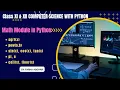 Math module in Python Built in functions of math module Class 11 12 Computer Science with Python