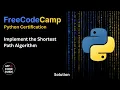 Implement the shortest path algorithm - FFC Python Course
