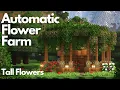 AUTOMATIC FLOWER FARM TALL FLOWERS Minecraft Tutorial Java Bedrock 26 2