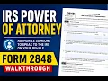 Form 2848 Walkthrough IRS Power of Attorney Explained