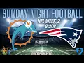 Week 2 Sunday Night Football DraftKings Picks SNF Dolphins Patriots NFL DFS Showdown Lineup