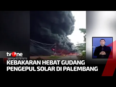 Gudang Pengepul Solar di Palembang Terbakar