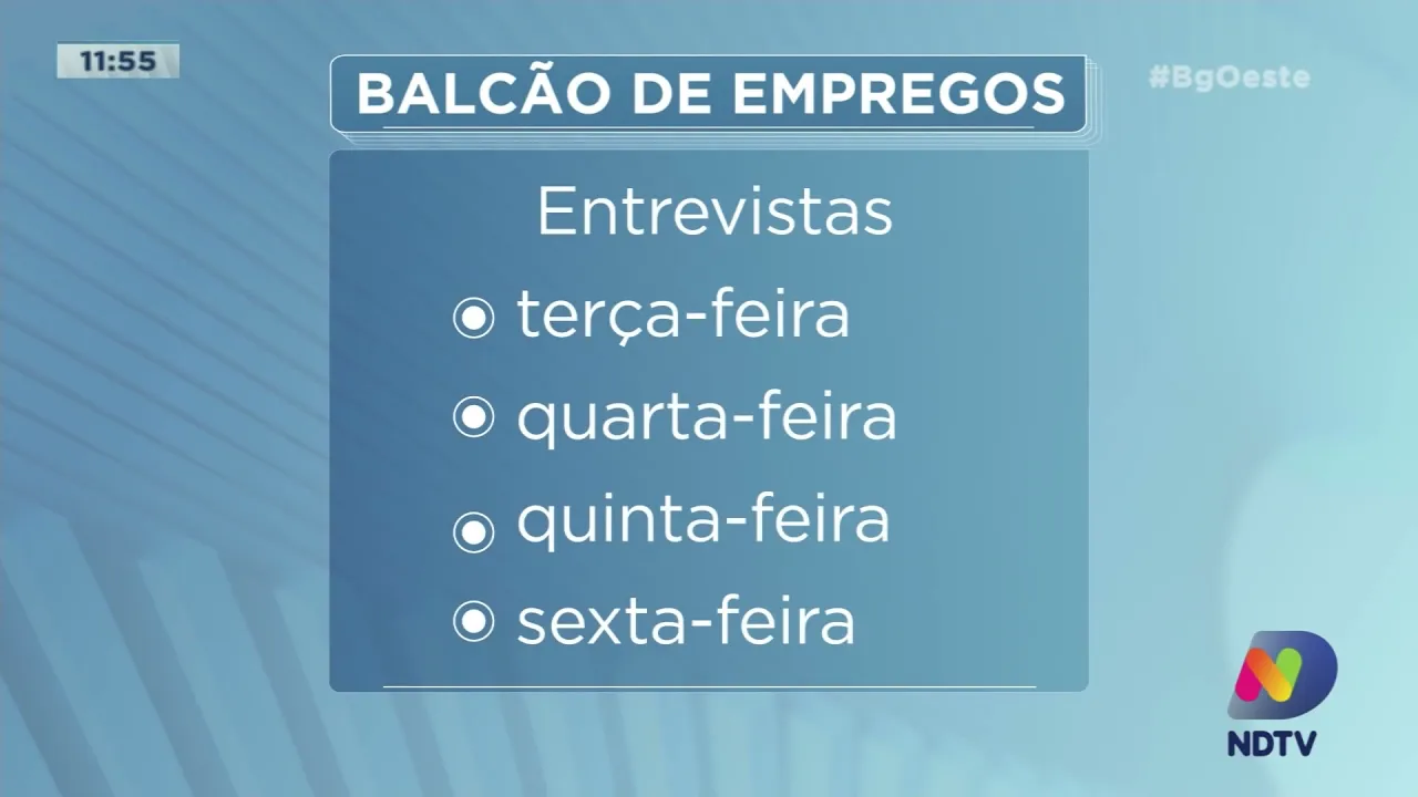 Balcão de Empregos de Chapecó está com 1.025 vagas disponíveis