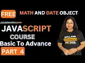 Math and Date Objects in JavaScript Lets Crack it with Urvashi