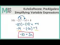 KutaSoftware PreAlgebra - Simplifying Variable Expressions