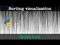 Quick sort visualization with python