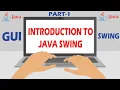 1 - Introduction to Java Swing