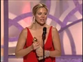 Kim Cattrall Wins Best Supporting Actress TV Series Musical Or Comedy - Golden Globes 2003