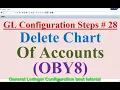 GL Configuration Steps Delete Chart of Accounts OBY8