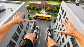 Late For School Parkour Pov 🏃‍♂️