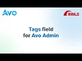 Tags field for Avo Admin for Rails