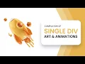 Single Div Art Animations With CSS Compilation