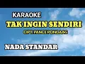Download Lagu TAK INGIN SENDIRI, Cipt. Pance Pondaag, Karaoke Nada Standar