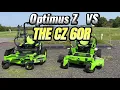 The Greenworks Electric Optimus Z Commercial Zero Turn Mower vs The Greenworks Electric CZ 60R Mower