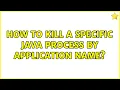 How to kill a specific java process by application name 2 Solutions