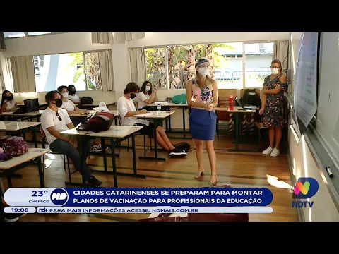Cidades catarinense se preparam para montar planos de vacinação para profissionais da educação