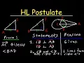 Hypotenuse Leg Theorem - HL Postulate