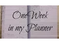 One Week in my Planner