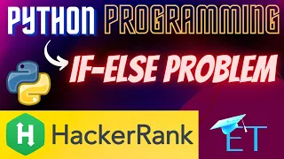 How To Write Python Code For if-else Problem On HackerRank in Hindi Rajnish Chaurasia
