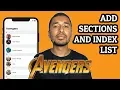 Swift 4 How to add sections and an index list to a simple table app