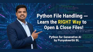 Master Python File Handling The Power of the with Statement Explained Python for Generative AI