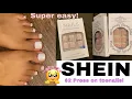 SHEIN PRESS ON TOENAILS fast and easy tutorial