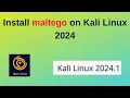 How to install Maltego in Kali Linux 2024 Information Gathering Tool