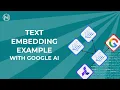 Text Embedding API Real-World Tutorial with Google Cloud AI