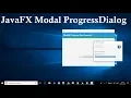 JavaFX Modal Progress Dialog With ControlsFX