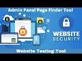 Best Kali Linux Tool For Admin Panel Page Finder Web Web Penetration Testing Cyber Security