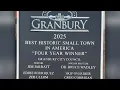 Granbury wins Best Historic Small Town in America for 2025 NBCDFW