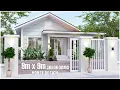 3 Bedroom House Design Small Modern Home with Sectional Living Outdoor Space