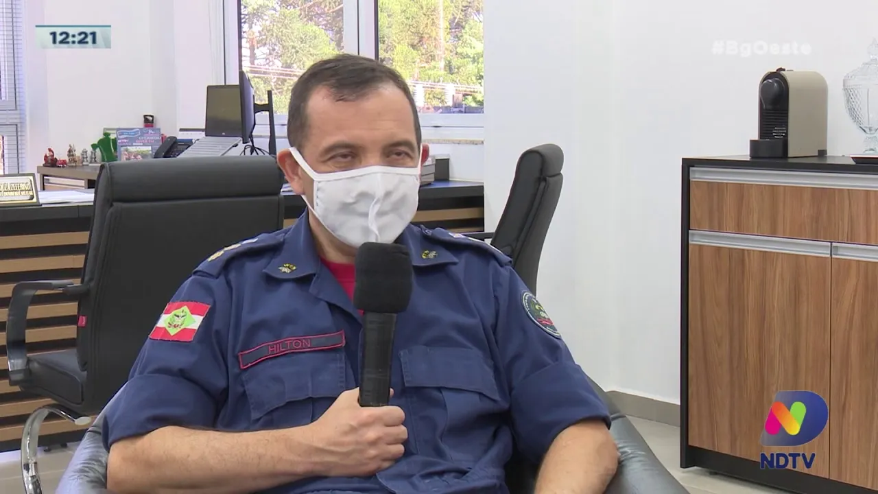 Coronel Hilton se despede do comando do 6º Batalhão de Bombeiros Militar de Chapecó