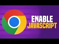 How To Enable Java Script On Google Chrome SIMPLE