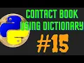 Contact Book Project Using Dictionary in Python in