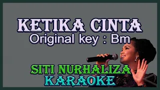 Download Ketika Cinta (Karaoke) Siti Nurhaliza Nada Asli/ Original key Bm/ Nada Cewek/ Female key Lagu Religi MP3