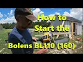 Starting the Bolens BL110 BL160 Trimmer Weed Eater