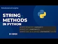 Python String Methods Tips Tricks and Examples - in Hindi