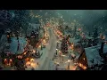Lagu Snowy Gothic Cottage Village❄️Relaxing Piano \u0026 Violin | Dark Academia Winter Ambience for Reading