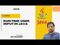 How to Get User Input at Runtime in Java - 8 iSyllabi