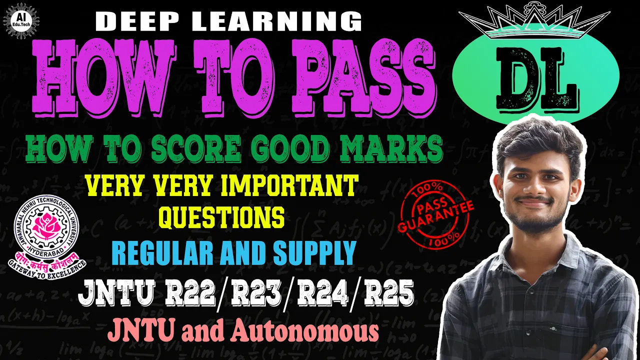 DL - Important questions - How to pass - B.Tech 4th year - R22/R23/R24/R25 - Jntuh