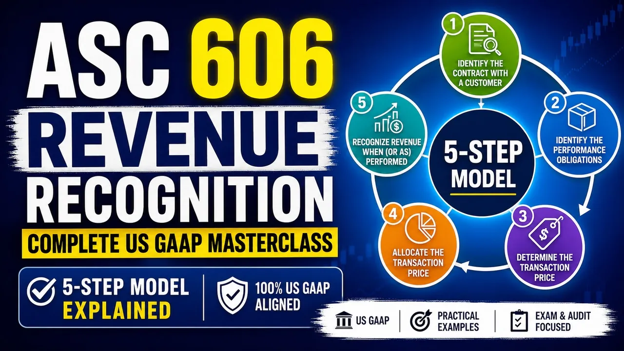ASC 606 Revenue Recognition — Complete US GAAP Masterclass (5-Step Model Explained)