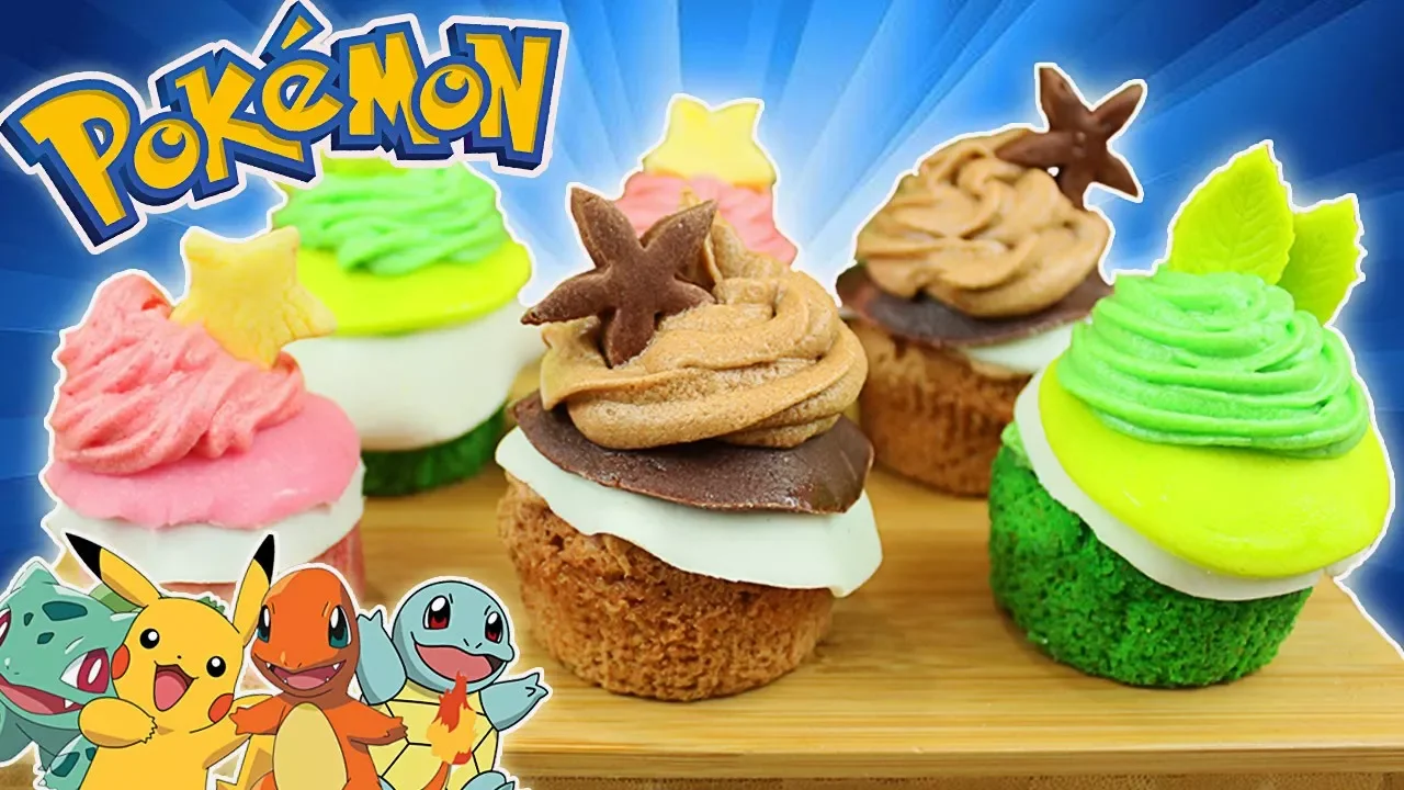 Poklitos de POKEMON !!!(Receta de Muffins muy FCIL!)