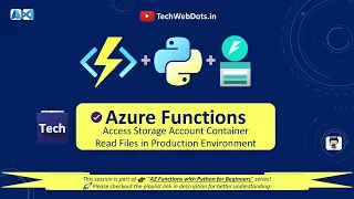 Azure Functions Access Blob Storage Container Python FastAPI Zip Deploy HTTP Trigger