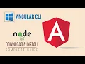 How to install angular cli in windows 10