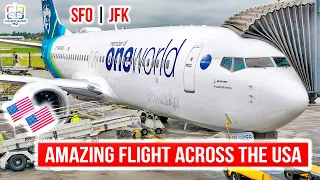 TRIP REPORT Strong Turbulence Great Food Perfect Flight SFO to JFK Alaska Boeing 737-900ER